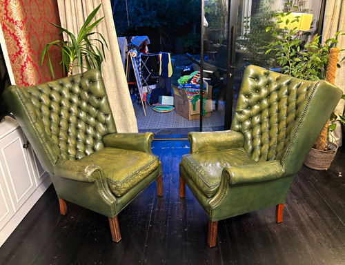 Pair queen anne antique - queen,