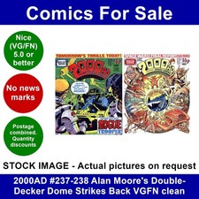 2000AD #237-238 Alan Moore's Double-Decker Dome Strikes Back VGFN clean