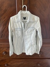H&M Women’s Light Blue Denim Shirt, Size UK S/8