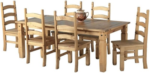Solid pine 6ft - 6ft, rustic