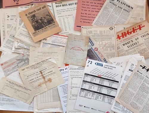 Vintage bus timetables - vintage, /