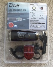 Crivit LED Bike Light Set