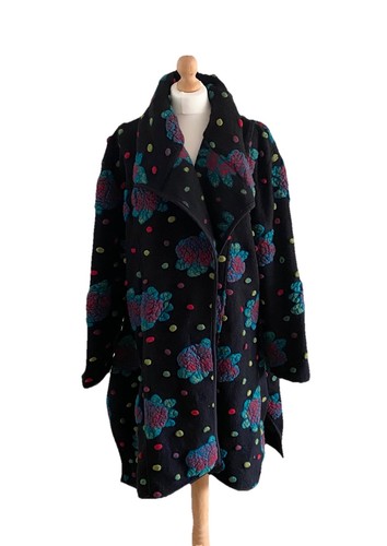 Womens black wool mix - black,