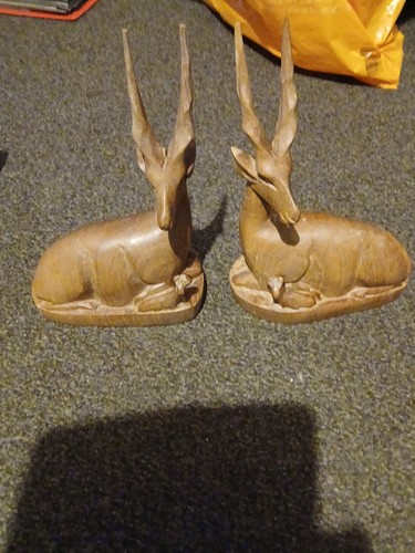 Wooden gazelle - gazelle, x2