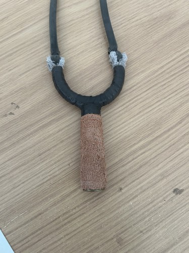 Brass leather wrapped gypsy - brass,