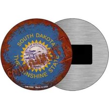 S. Dakota Rusty Stamped  3.5"