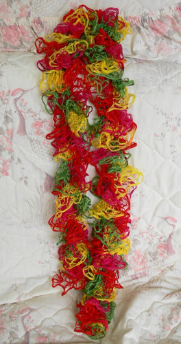 Scarf frilly flamenco red - scarf,