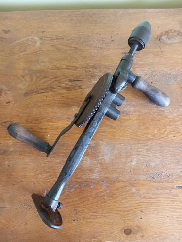 Vintage steel breast hand - steel,