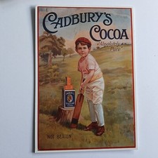 Cadbury Cocoa Advertising Poster - Reproduction Postcard