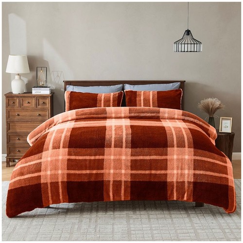 Teddy bear fleece duvet cover - bear,
