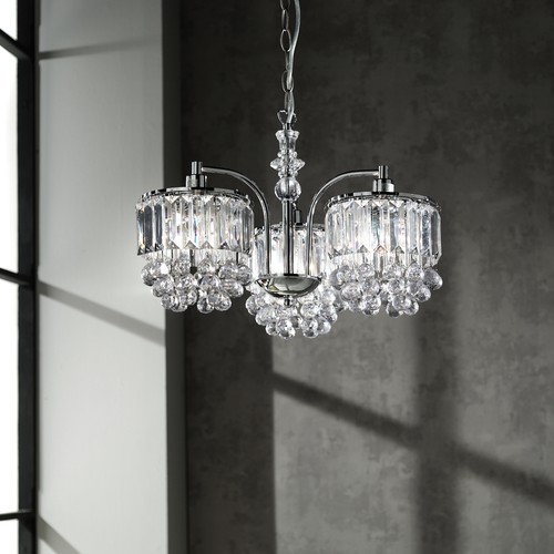 Chrome chandelier light - chrome,