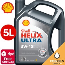 SHELL HELIX ULTRA *5W-40* 5w40 *5 L** NEW STOCK IN **FULLY SYNTHETIC*ACEA  A3/B4