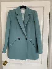 Mango Duck Egg Blue Blazer