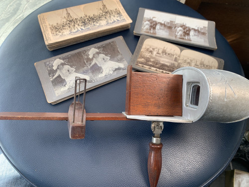 Antique edwardian stereoscope - antique,