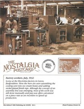 Postcard Factory Workers 1932 Electrolux Luton Ice Cream Boxes - Nostalgia