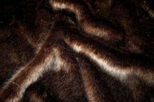 Super Luxury Faux Fur Fabric Material - SWISS DARK BROWN