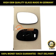 MERCEDES CLK 1997 -2008 DOOR MIRROR GLASS SILVER ASPHERIC,HEATED&BASE, RIGHTSIDE