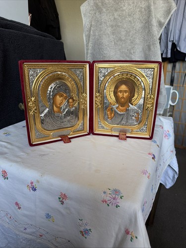 Handmade folding icon jesus - ,