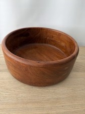Vintage Wooden Bowl 25cm Heavy