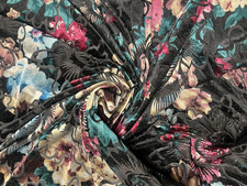 Black Floral Printed &