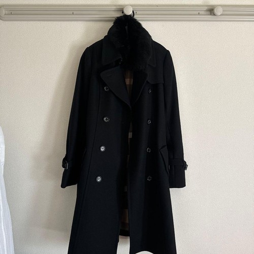Burberry blue label coat - blue,