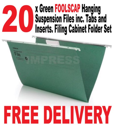 Foolscap green hanging - 20,