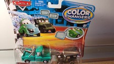 DISNEY PIXAR CARS ORIGINAL  COLOUR /COLOR Changer  MATER & SARGE/USA VERY RARE