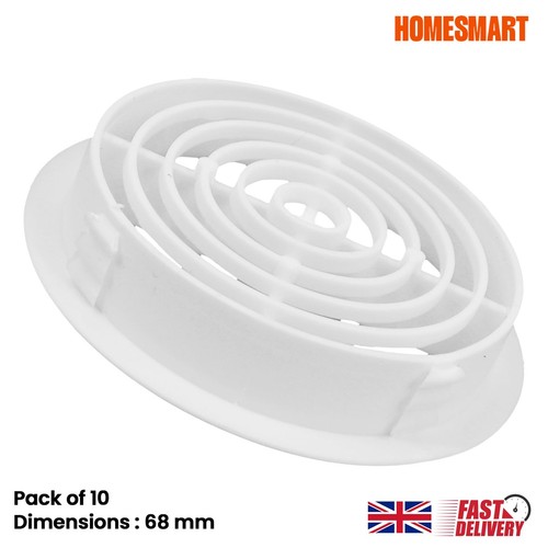 68mm white plastic - white,