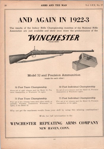 1923 print winchester - ad,