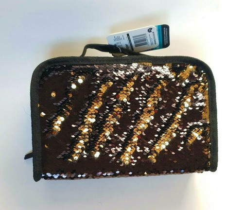 Sequin lunch bag black gold - bag,