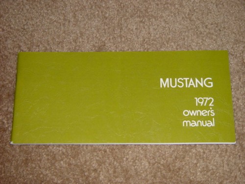 1972 mustang factory - mustang,