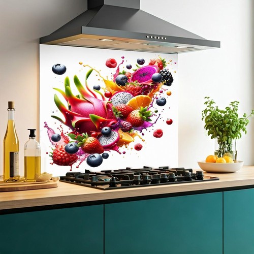 Printed glass kitchen - printed,