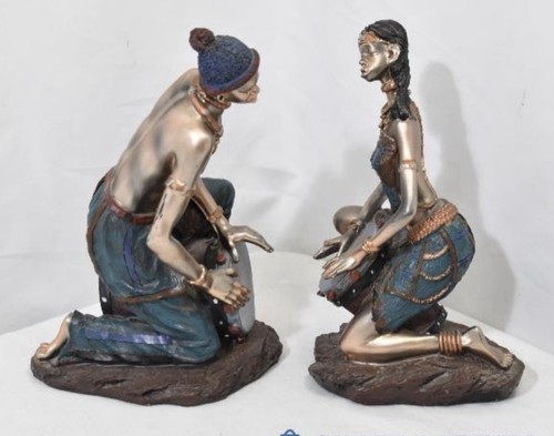 Zilla african tribal figurines - zilla,