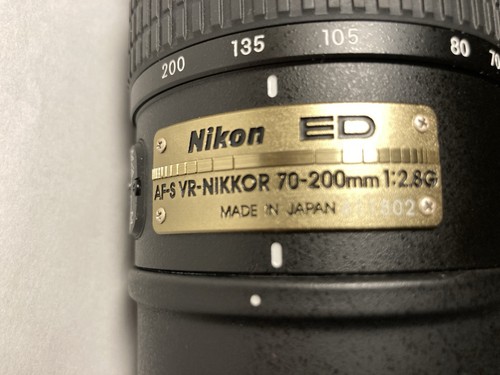 Nikon nikkor 70 200mm - vr,