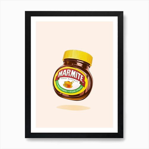 Marmite art print framed - print, wall