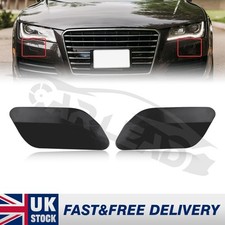 1Pair Front Bumper Headlight Washer Nozzle Spray Cover Cap For Audi A7 2011-2015