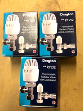 Drayton New  RT2112 Thermostatic Radiator Valve & Lockshield 15mm x 3.