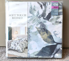 NEXT DOUBLE DUVET COVER 100% COTTON FOREST SOFT TOUCH BEDSET 352