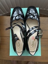ORLA KIELY ANGELINA BLACK CROC DOLLY SHOES SIZE 5 SMALL 5.5 SAMPLE