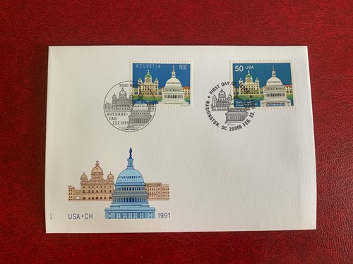 Switzerland 1991 fdc usa - 1991,