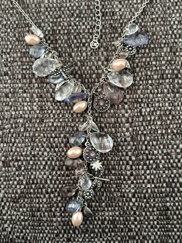 Silver tone drop - tone, y-drop