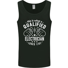 This Is What a Qualified Electrician Looks Like Mens Vest Tank Top