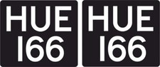 2 x HUE 166 Decals. 4x4. Off