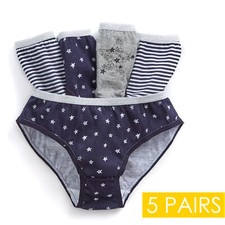 Kids Girls 100% Cotton Briefs