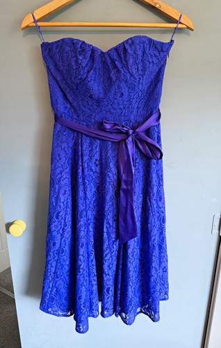 Monsoon blue floral lace - blue,