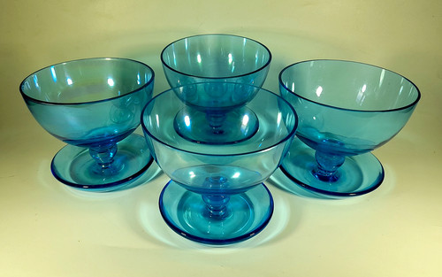 Vintage art deco blue - x,