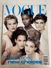 VOGUE UK Magazine SUPERMODELS