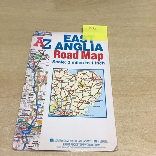 East anglia road - anglia, map