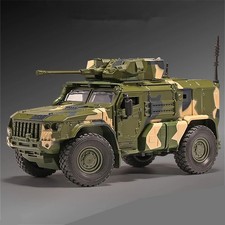 1:32 Alloy Tiger Armored Car Truck Model Diecast Vehicles Model Military Truck