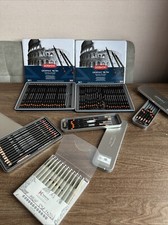 Derwent Artists Bundle Artists Pencils Graphic 9B-9H Fineliner Pens Charcoal VGC